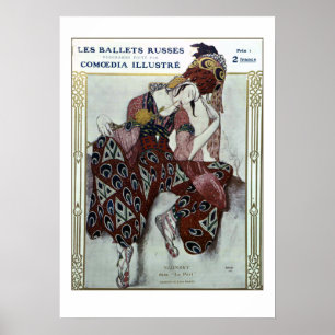 Poster Nijinsky dans La Peri — Ballets Russes