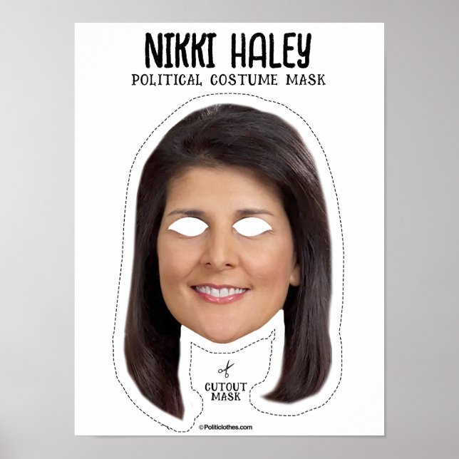 Poster Nikki Haley Masque Costume (Devant)
