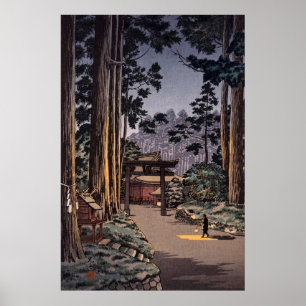 Poster Nikko Futarasan Temple par Tsuchiya Koitsu