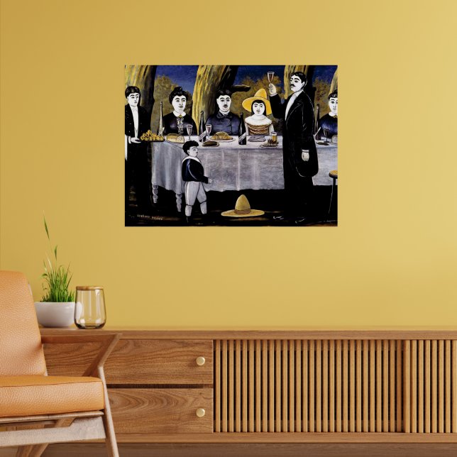 Poster Niko Pirosmani - Fête de famille (Salon 2)