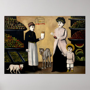 Poster Niko Pirosmani, peintre géorgien
