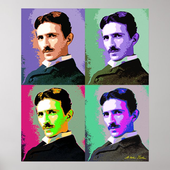 Poster Nikola Tesla (Devant)