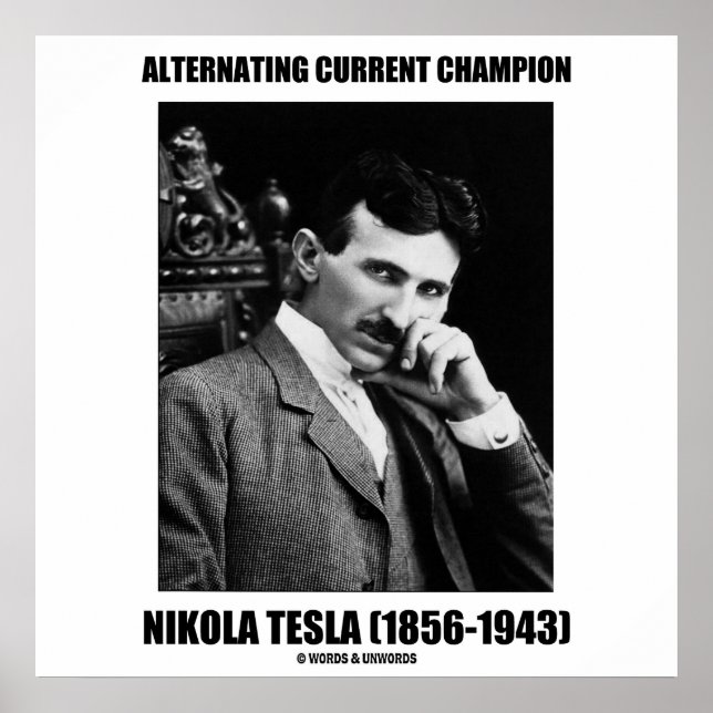 Poster Nikola Tesla (Devant)
