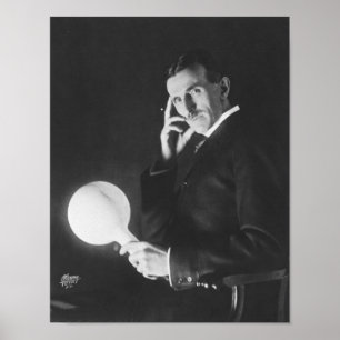 Poster Nikola Tesla, 1898.