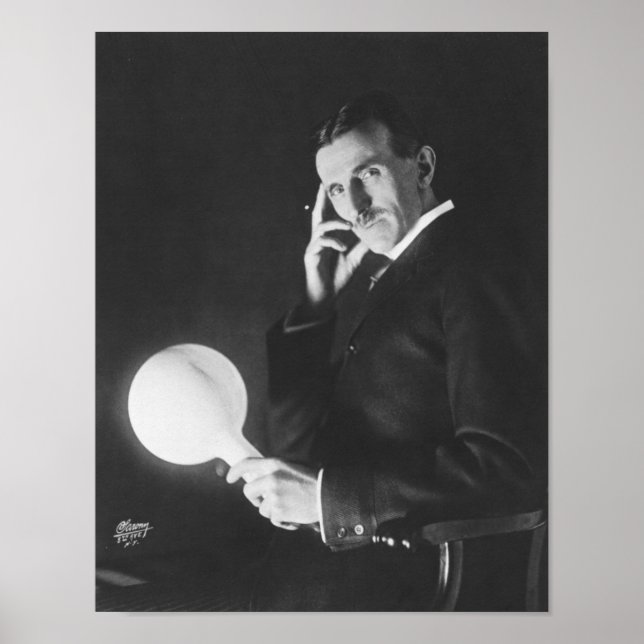 Poster Nikola Tesla, 1898. (Devant)