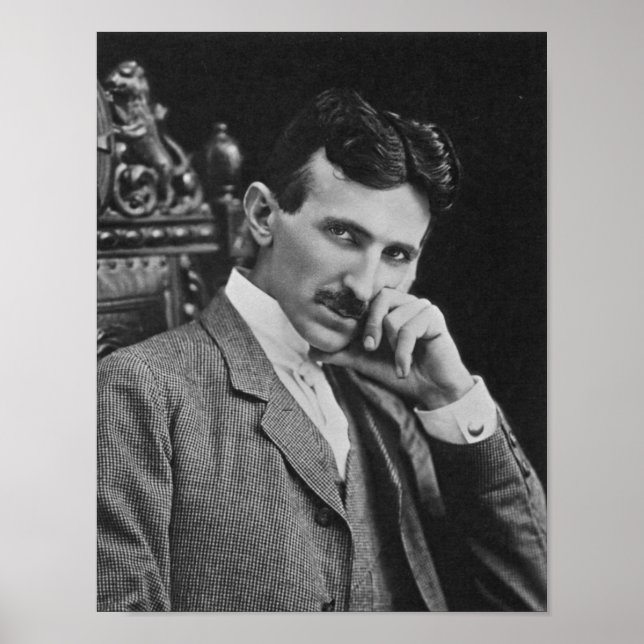 Poster Nikola Tesla, 1904 (Devant)