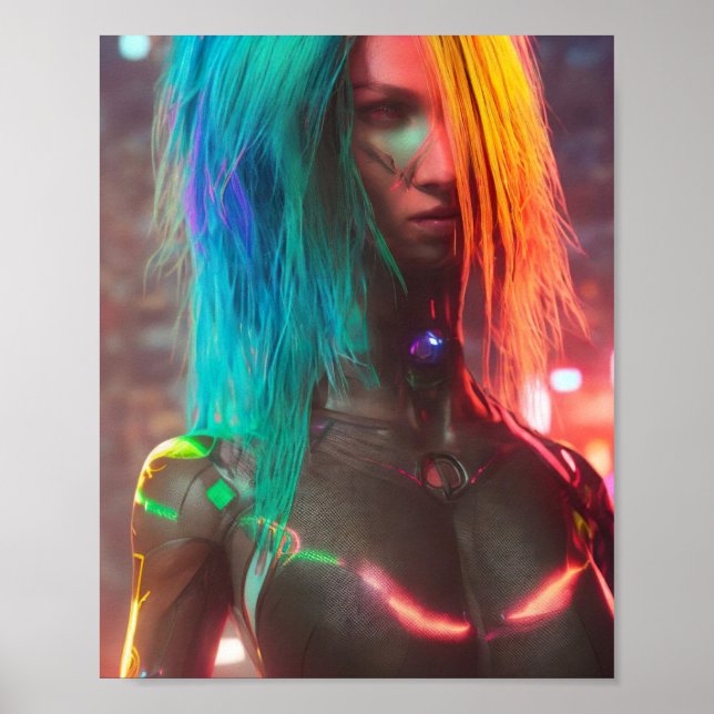 Poster Nina : Le Cyborg Warrior (Devant)