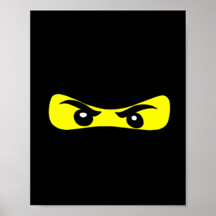 Poster Ninja Eyes Fun Halloween Ninja Costume