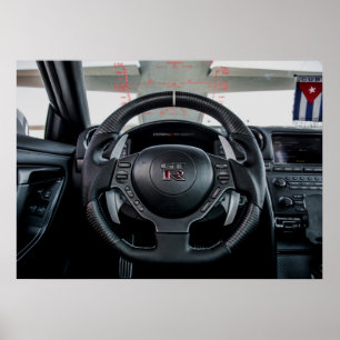 Poster Nissan GT-R Carbon Fibre Cockpit et HID