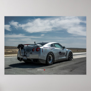 Poster Nissan GT-R le plus rapide au monde 1700whp