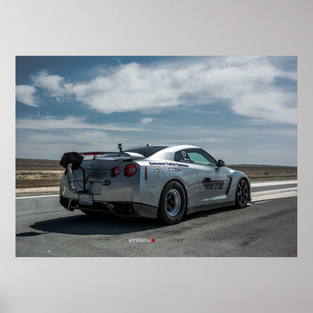 Poster Nissan GT-R le plus rapide au monde 1700whp (Devant)