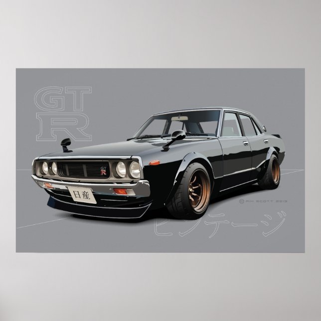 Poster Nissan Skyline 2000GT-R (Devant)