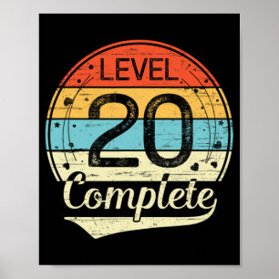 Poster Niveau 20 - 20e anniversaire du Mariage T