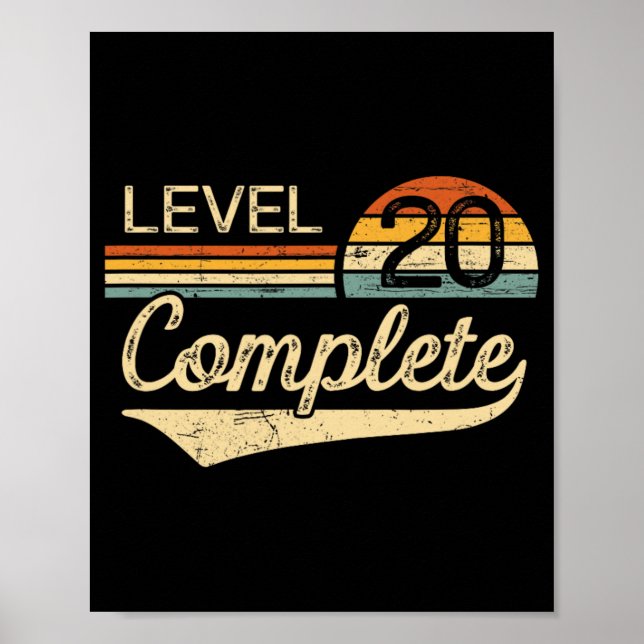 Poster Niveau 20 Fin du 20e anniversaire de Mariage Vinta (Devant)