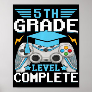 Poster Niveau 5e Classe Gamer Cl De 2024 Graduati