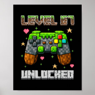Poster Niveau 67 École de jeu débloquée Mème Six Sept Gar