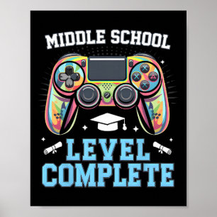 Poster Niveau Collège Dernier Jour D'école Ga