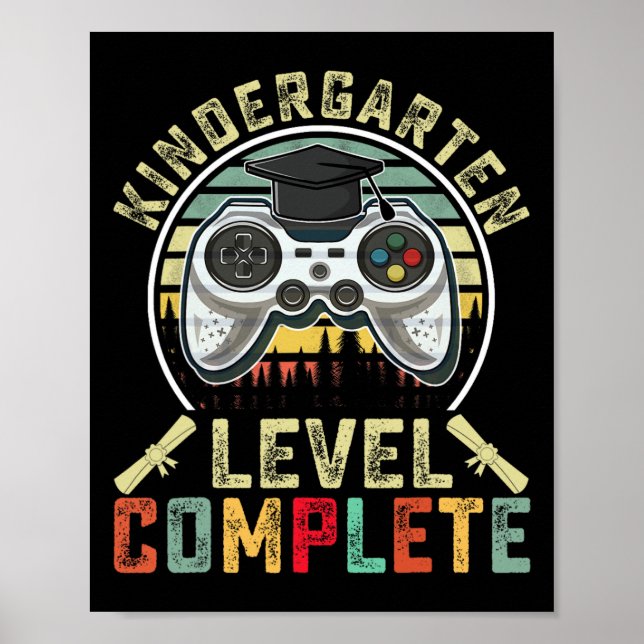 Poster Niveau de la maternelle Niveau Complet Gamer Schoo (Devant)
