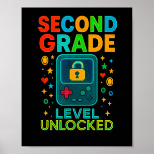 Poster Niveau Deuxième année débloqué Gamer Ck retour à l