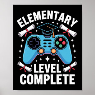 Poster Niveau École Primaire Complet Drôles Garçons Joueu