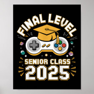 Poster Niveau Final Senior Cl 2025 Video Game Graduation