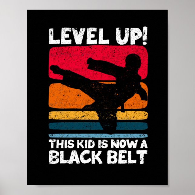 Poster Niveau Vers Le Haut Cet Enfant Est Maintenant Noir (Devant)