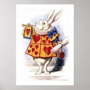Poster Nivens McTwisp le lapin Alice au pays des merveill