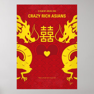 Poster No1094 My Crazy Rich Asians film minimal