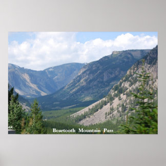 Poster No 33 - DSC, H-27 - Beartooth Mountain Pass, Alpin