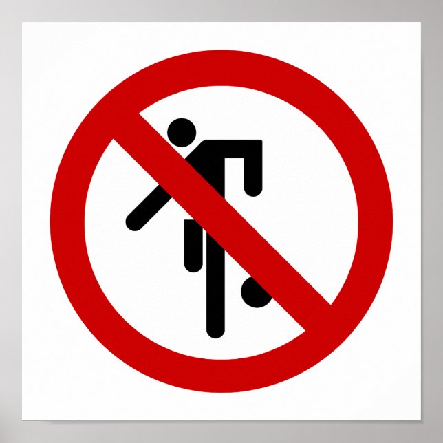 Poster NO Ball Games ⚠ Thai Park ⚠ (Devant)