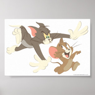 Poster NO--Contour Tom et chasse de Jerry