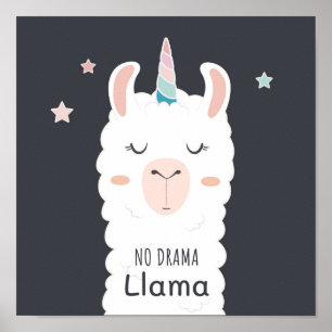 Poster No Drama Llama
