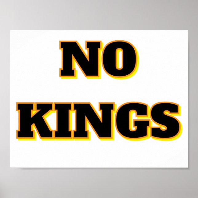 POSTER NO KINGS (Devant)