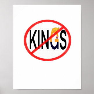 Poster No Kings Anti Classic Minimal Clean