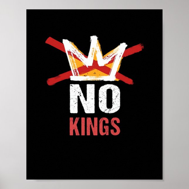 Poster No Kings Anti Vintage Graphic (Devant)