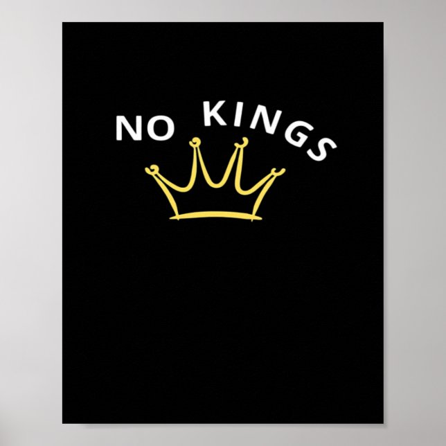 Poster No Kings Classic Retro Cool Style (Devant)