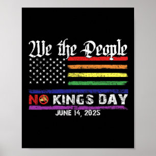 Poster No Kings Day 14 juin Protest Tee 2025 No Kings I