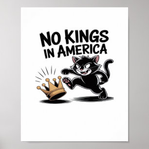 Poster No Kings In America Classic Bold Casual