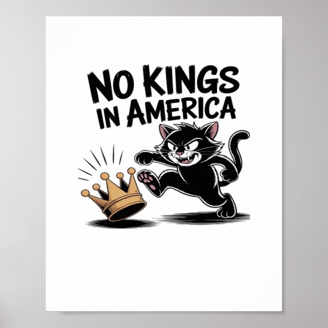 Poster No Kings In America Classic Bold Casual (Devant)