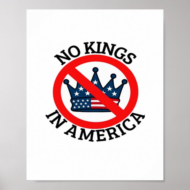 Poster No Kings In America Classic Vintage Graphic (Devant)