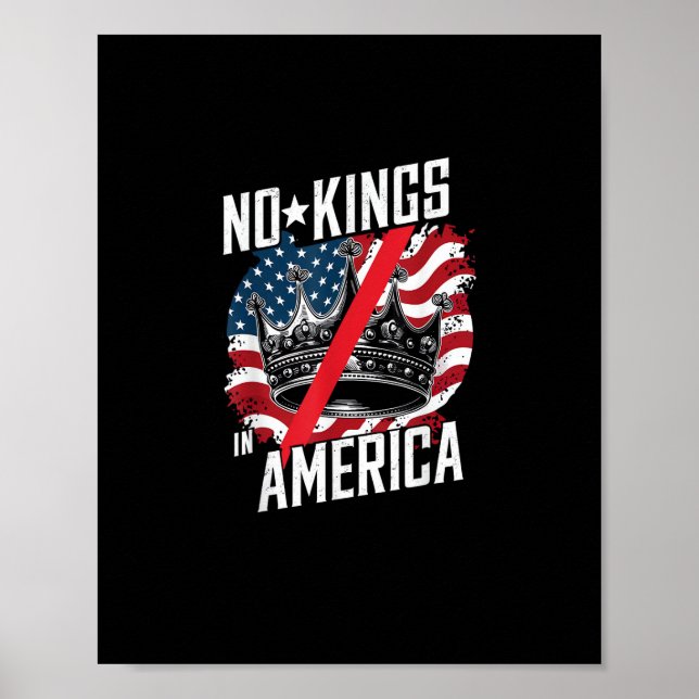 Poster No Kings In America Court Ruling Protest Save (Devant)