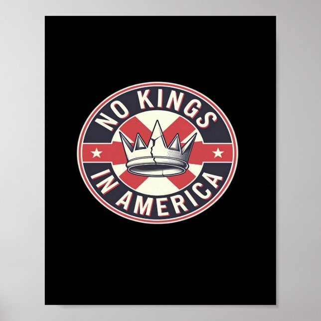 Poster No Kings In America Creative Style (Devant)
