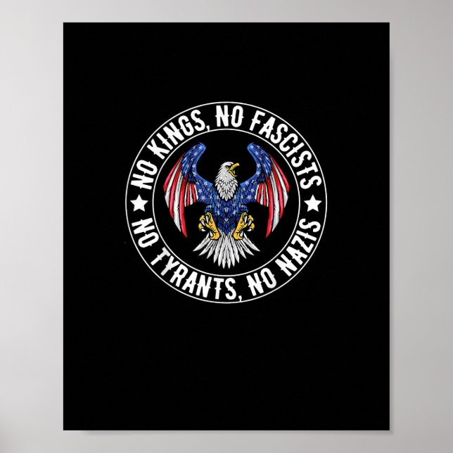 Poster No Kings In America No Fascists We The People Poli (Devant)
