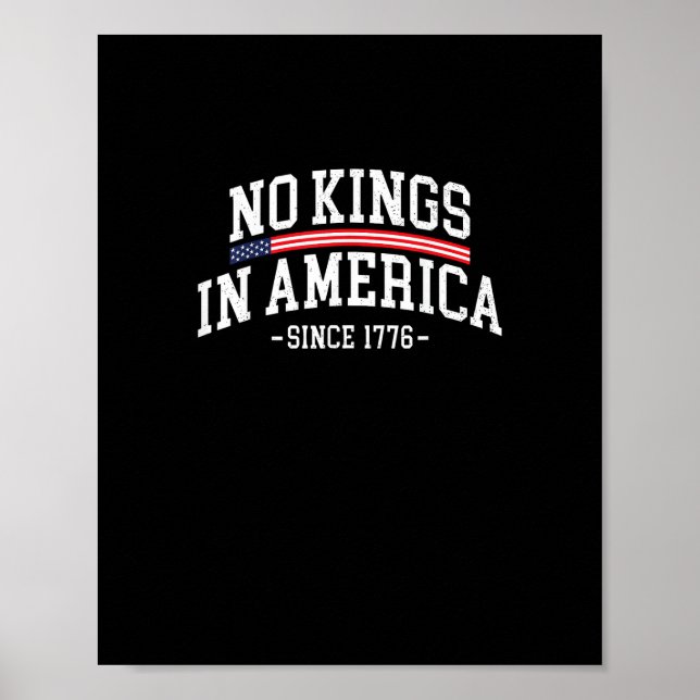 Poster No Kings In America Since 1776 Freedom Spirit Look (Devant)