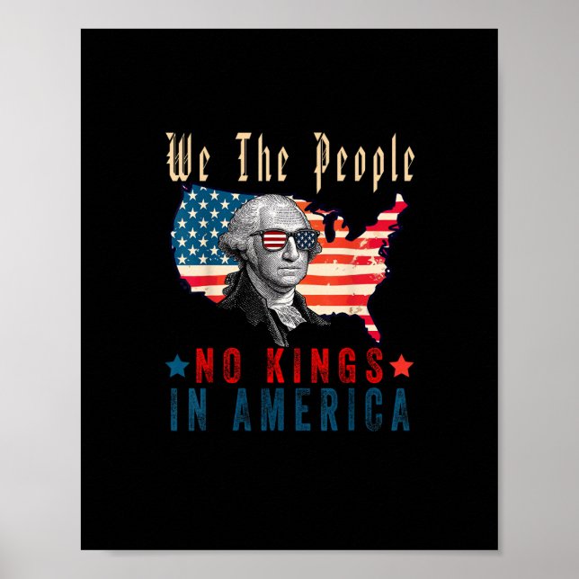 Poster No Kings In America We The People (Devant)