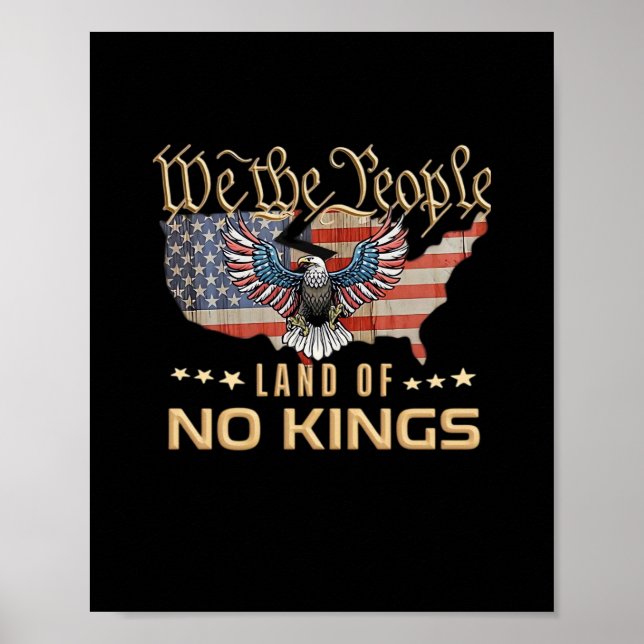 Poster No Kings In America We The People Creative Style (Devant)