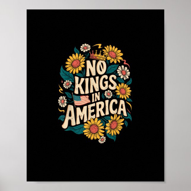 Poster No Kings In America We The People Political (Devant)