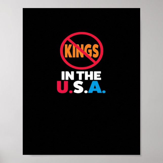 Poster No Kings In The USA (Devant)