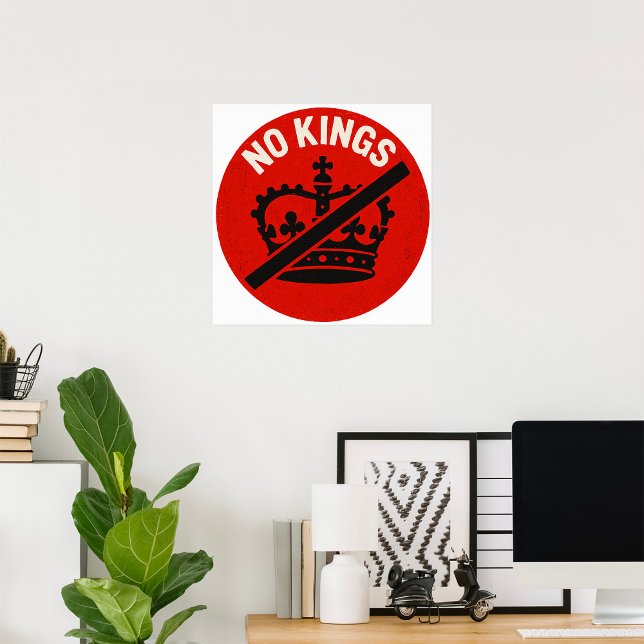 Poster No Kings Protest Symbol (Créateur téléchargé)