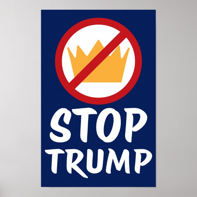 Poster NO KINGS STOP TRUMP Anti-Trump | RYBl | Protest (Devant)